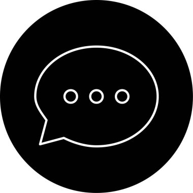 Yorumlar simge vektör illüstrasyonu