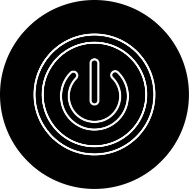 güç düğmesi vektör illüstrasyonu