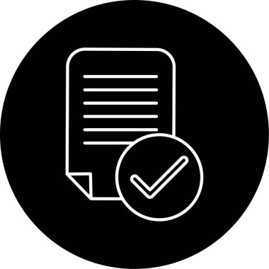 Geçerli simge vektör illüstrasyonu