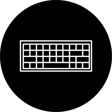 Klavye simgesi vektör illüstrasyonu