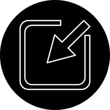 Simge vektör illüstrasyonunu küçült