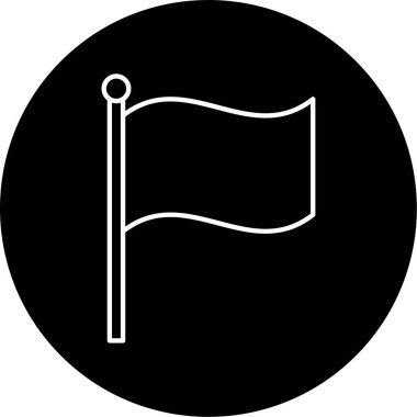 bayrak ikonu vektör illüstrasyonu
