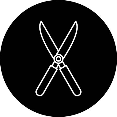 Makas simgesi vektör illüstrasyonu