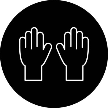 eldiven simge vektör çizim Temizleme