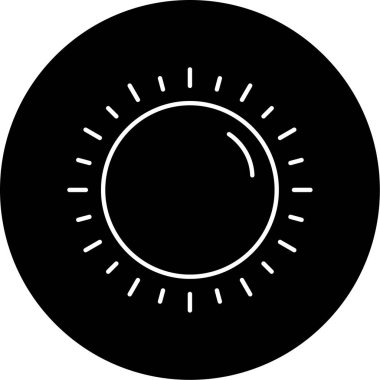 Güneş Simgesi Vektör illüstrasyonu