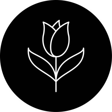 Lale simge vektör çizim