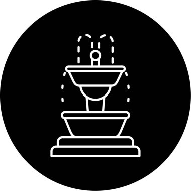 fıskiye ikonu vektör illüstrasyonu