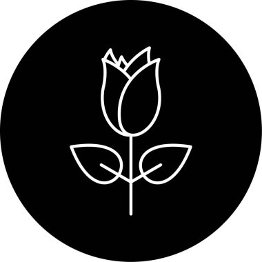 Gül simge vektör çizim