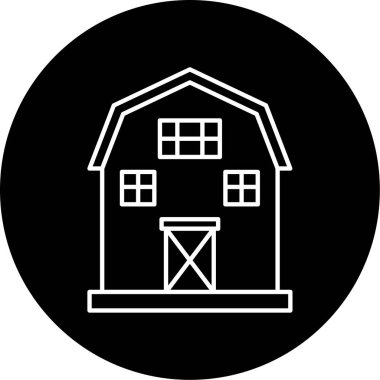 ahır simge vektör çizim