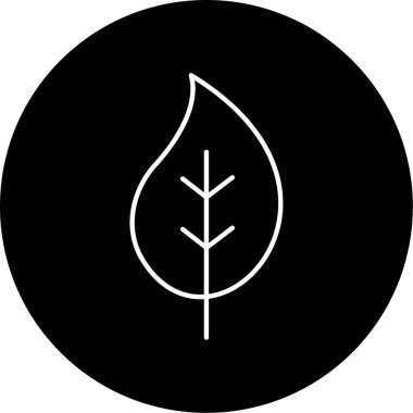 Yaprak ikonu vektör illüstrasyonu