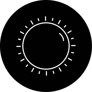 Güneş Simgesi Vektör illüstrasyonu