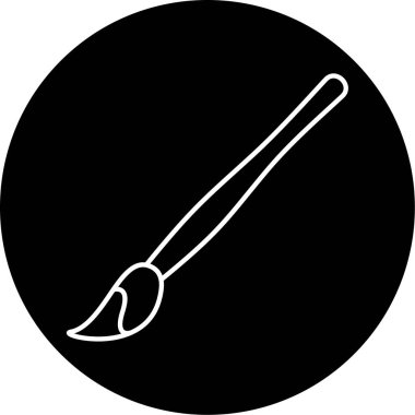 Fırça simgesi vektör illüstrasyonu