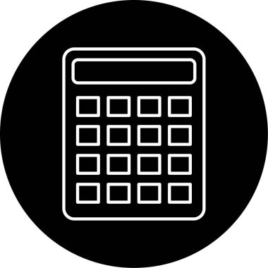 hesap makinesi simgesi vektör illüstrasyonu