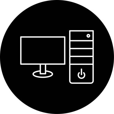 bilgisayar simgesi vektör illüstrasyonu