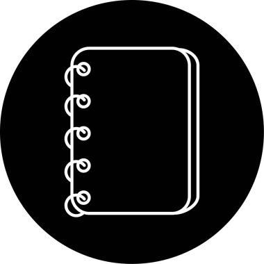 Günlük simgesi vektör illüstrasyonu