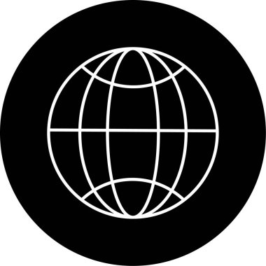 Küresel simge vektör illüstrasyonu
