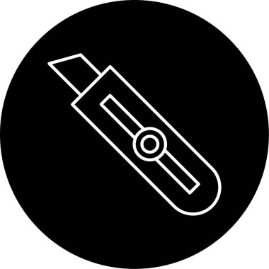 Kağıt Kesicisi ikon vektör illüstrasyonu