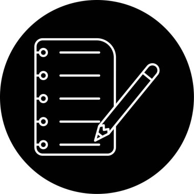 not defteri simgesi vektör illüstrasyonuName