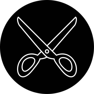 makas simgesi vektör illüstrasyonu