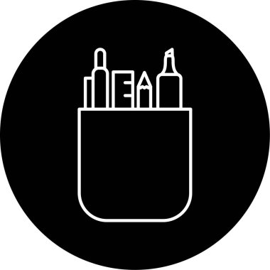 kırtasiye simgesi vektör illüstrasyonu