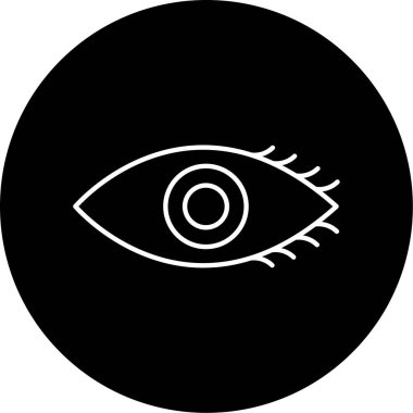 vizyon ikonu vektör illüstrasyonu