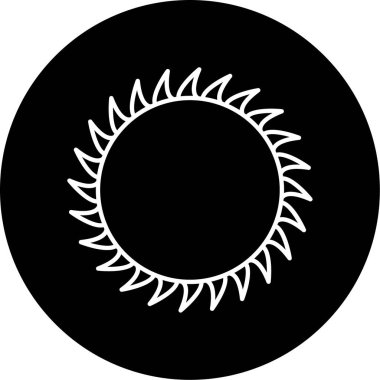 Güneş Simgesi Vektör illüstrasyonu