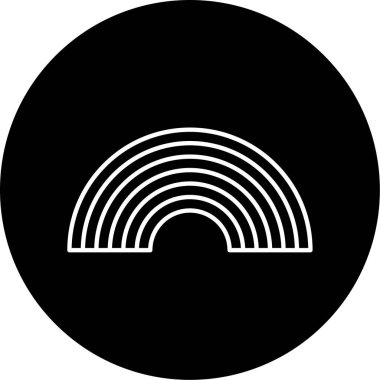 gökkuşağı simgesi vektör illüstrasyonu