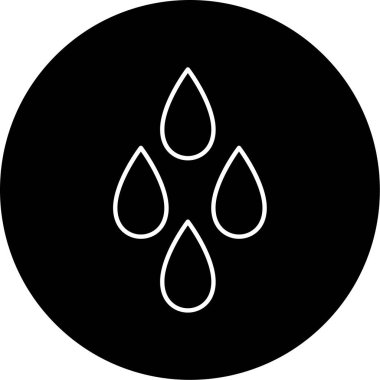 Su damlaları ikon vektör illüstrasyonu