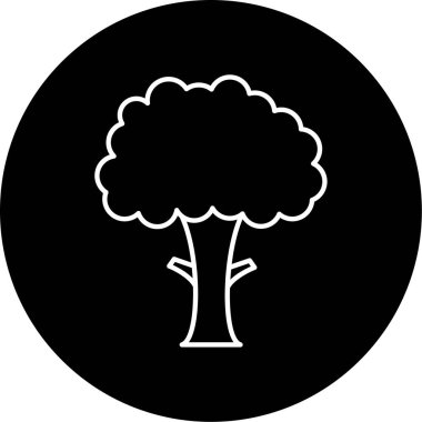 ağaç simgesi vektör illüstrasyonu