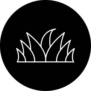 çim simge vektör çizim