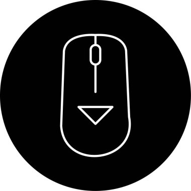 Simge vektör illüstrasyonunu aşağı kaydır