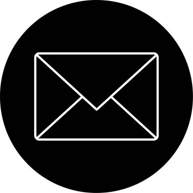 ileti ikonu vektör illüstrasyonu