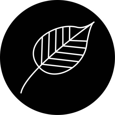 Yaprak ikonu vektör illüstrasyonu