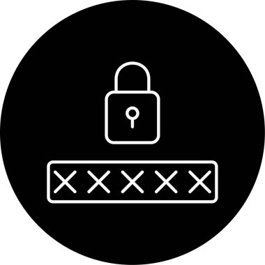 Güvenlik Pin simgesi vektör çizimi