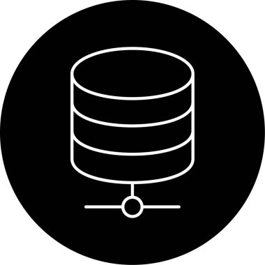 veri depolama simgesi vektör illüstrasyonu