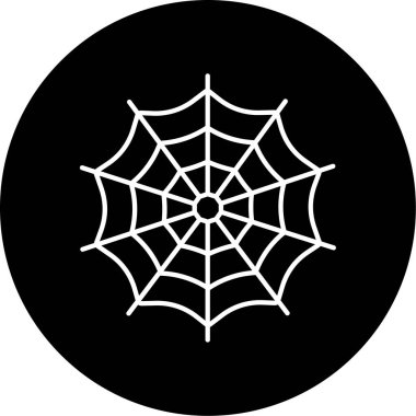 Örümcek Ağı ikon vektör illüstrasyonu