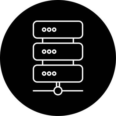 veri depolama simgesi vektör illüstrasyonu