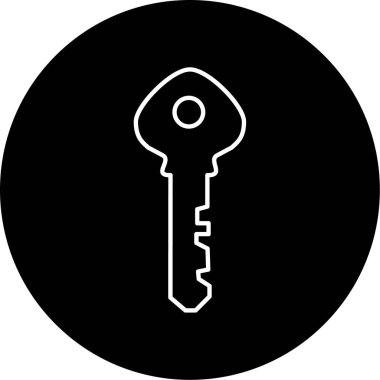 Anahtar simgesi vektör illüstrasyonu