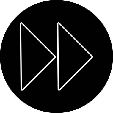 ileri simge vektör çizimi