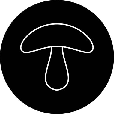 mantar simgesi vektör illüstrasyonu