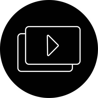 Çalma Listesi simgesi vektör çizimi