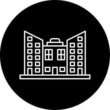 Düz simge vektör çizim