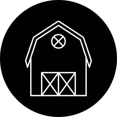 ahır simge vektör çizim