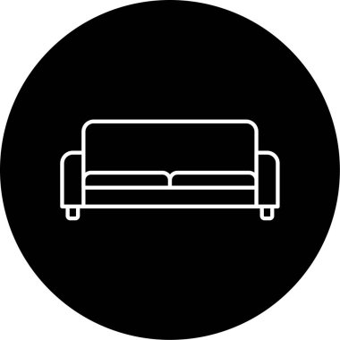 kanepe ikonu vektör illüstrasyonu