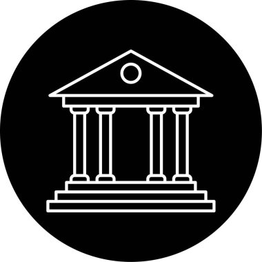 banka simgesi vektör illüstrasyonu