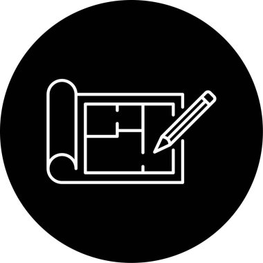 Şablon simgesi vektör illüstrasyonu