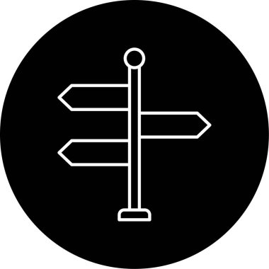 Yönler ikon vektör illüstrasyonu