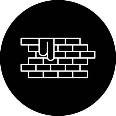 Brickwall ikon vektör illüstrasyonu