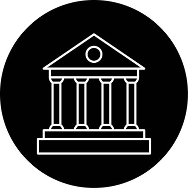 Mahkeme simge vektör çizim