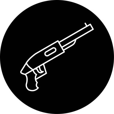 Av tüfeği simge vektör çizim